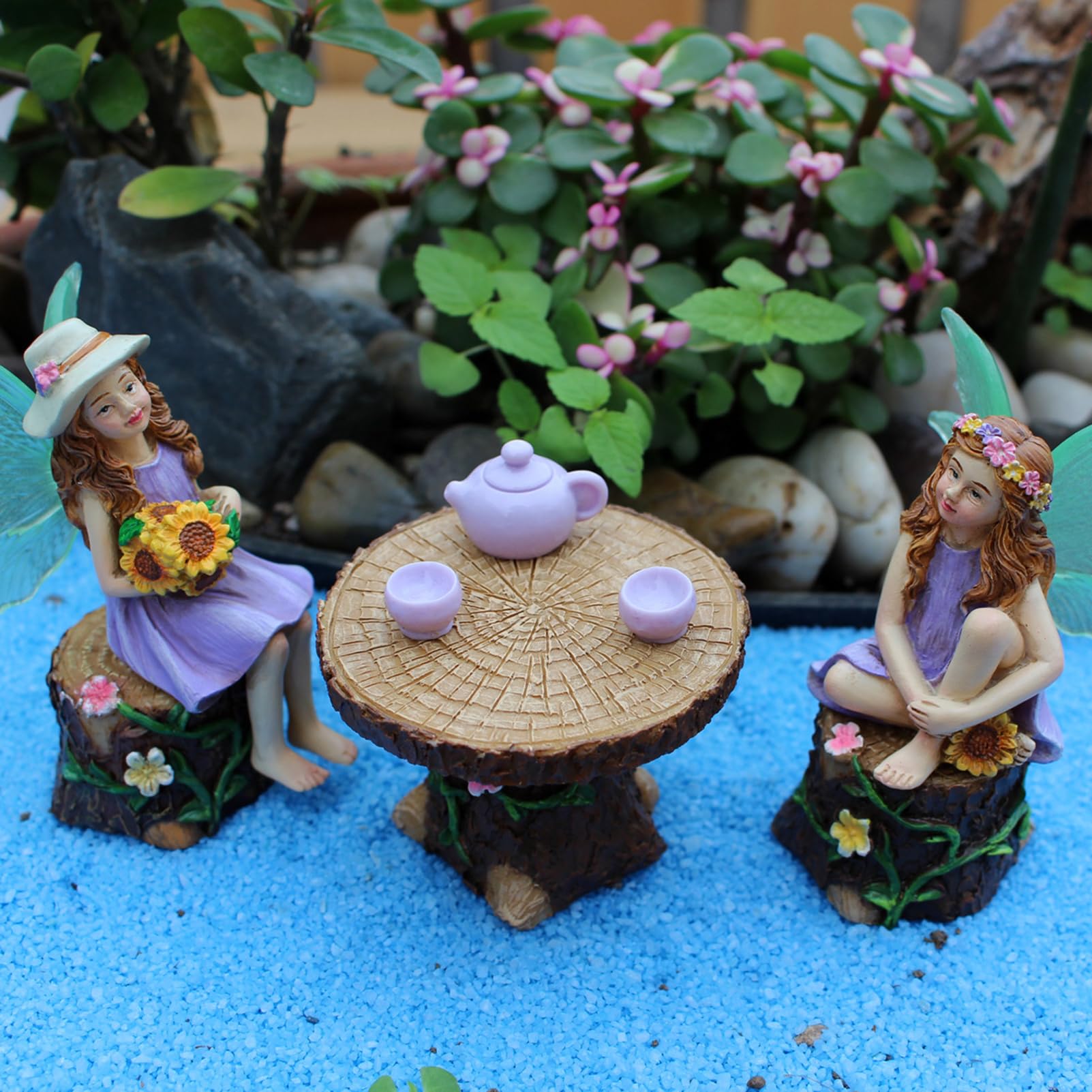 Amazon.co.jp: Otzoan ミニチュア 妖精フィギュア 光る翼 キット 妖精